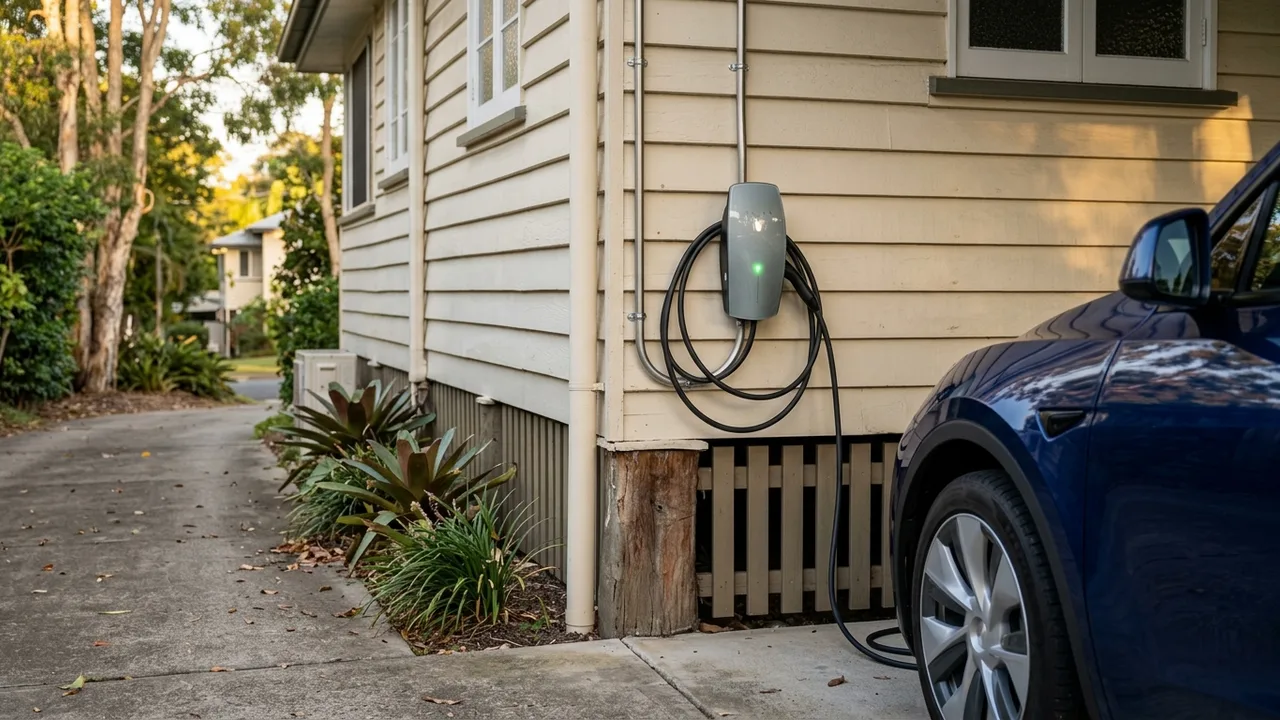 Brisbane ev charger installation detail relevant to "Can you install a home EV charger yourself, or do you need a licensed electrician?"