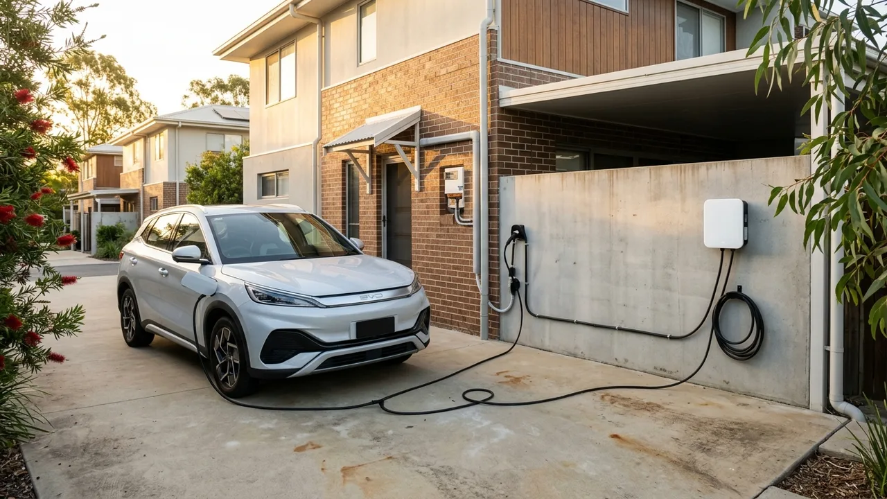 Brisbane ev charger installation context shot for "What drives the cost of an EV charger installation in Brisbane?"