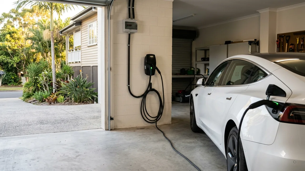 Brisbane ev charger installation detail relevant to "What actually happens when you get an EV charger installed in Carseldine?"