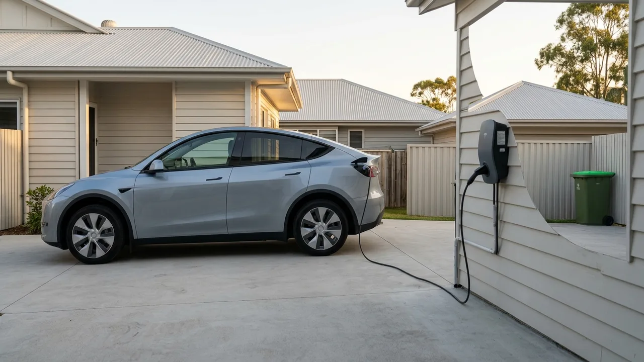 Brisbane ev charger installation context shot for "What actually happens when you get an EV charger installed in Carseldine?"