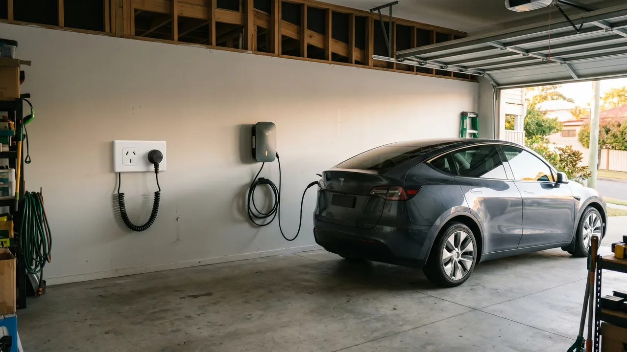 Is a standard power point good enough to charge your EV at home? in Carseldine
