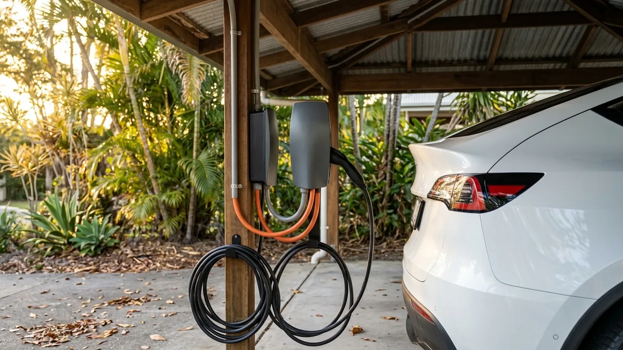 Brisbane ev charger installation detail relevant to "Is three-phase power worth it just for EV charging at home?"